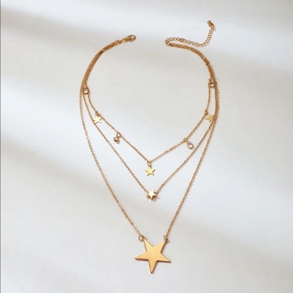 • Lennon • Layered Stars Necklace - Picture 2 of 4